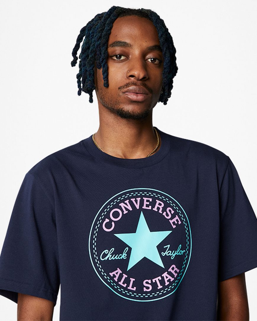 T-Shirts Converse Go-To Kratke Sleeve Standard Fit Panske Obsidian | SK 5YPMO2